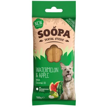 Soopa Dental Sticks - görögdinnye és alma 100g