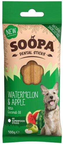 Soopa Dental Sticks - görögdinnye és alma 100g