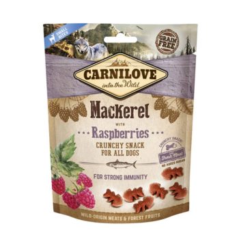Carnilove Dog Crunchy Snack - Makréla málnával 200g