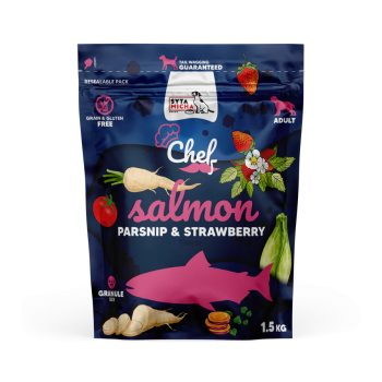 Syta Micha száraztáp - Lazac, Paszternák és Eper 1,5 kg