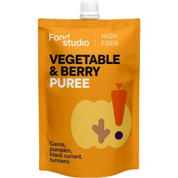   Food Studio zöldség- és bogyósgyümölcs-püré sütőtökkel és fekete ribizlivel 