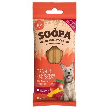 Soopa Dental Sticks - mangó és málna 100g