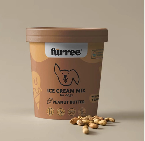 Fürree fagyipor kutyáknak kollagénnel - mogyoróvaj