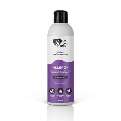 We Love Bark Allergy prebiotikus kutyasampon 250 ml