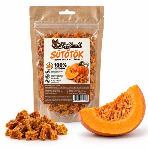 Sütőtök tréning jutalomfalat 100g - DogSnack