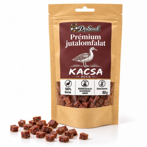 Prémium kacsa jutalomfalat 80g - DogSnack