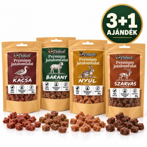 DogSnack prémium csomag 3+1 akcióban - 1 csomag ajándék