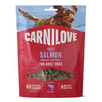   Carnilove Dog Soft Snack- Lazac Kakukkfűvel kistestű kutyáknak 200g 