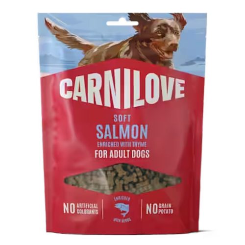Carnilove Dog Soft Snack- Lazac Kakukkfűvel kistestű kutyáknak 200g 