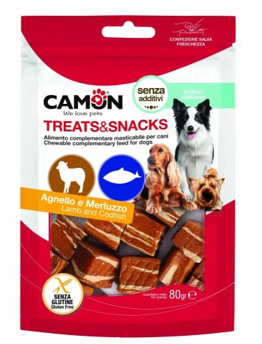 Camon bárányos tőkehalas kockák 80g