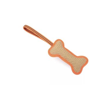 Juta poliészter apport játék csontalakú