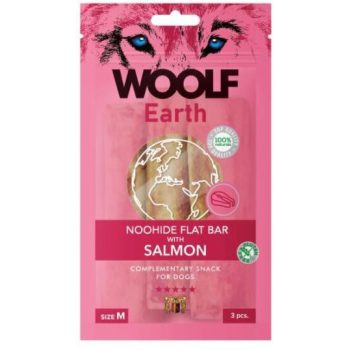 Woolf Dog Earth Salmon 90 g - kollagénes rudak